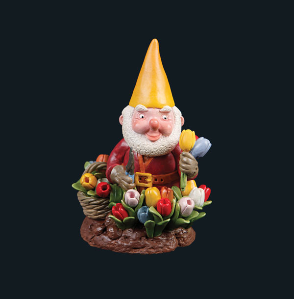 Gnome Grows Flowers