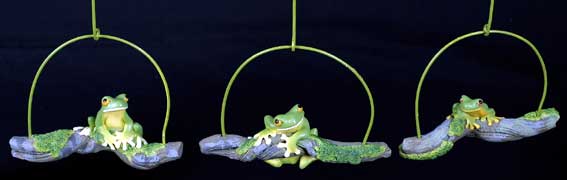 Swinging Frogs - Set of 3
