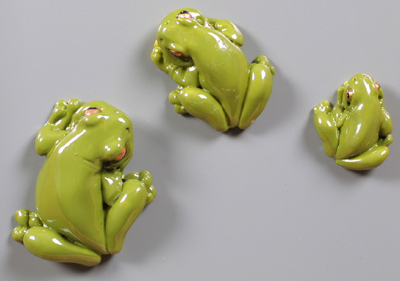 Green Climbing Frogs Set (6048,49,50)