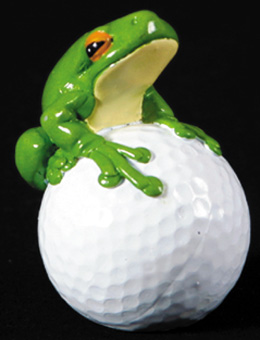 Frog on Golf Ball