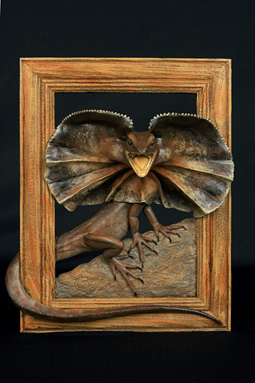 Frill-Neck Lizard Frame - Hanging