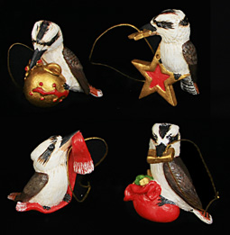 Kookaburras Xmas Tree - Set of 4