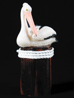 Pelican on Pylon with Rope