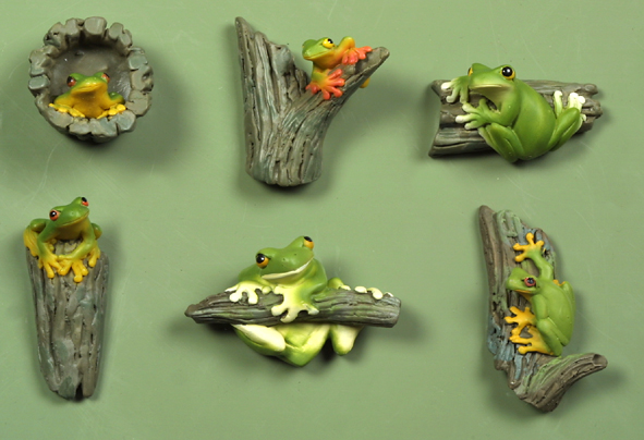Frogs on Branches - Magnets